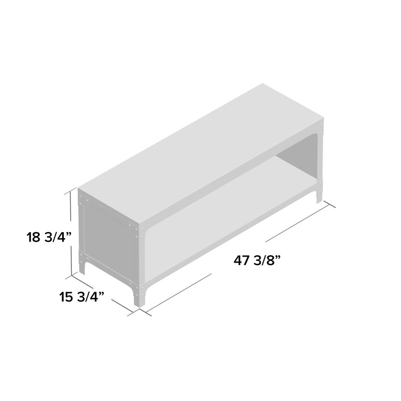 Cabrera Steel Storage Bench