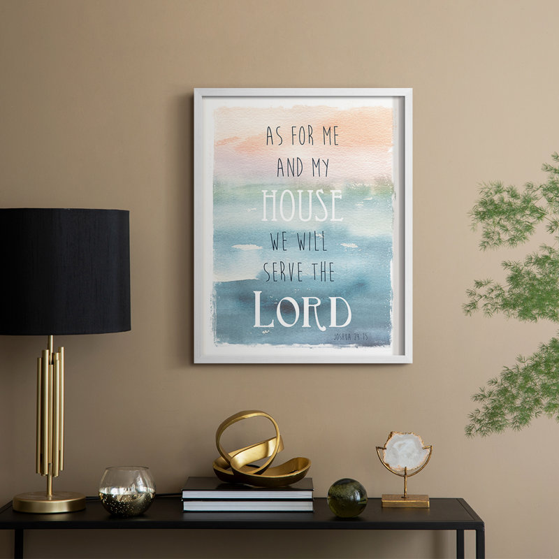 «Me and My House», reproduction encadrée - bois massif, H 15 po x l 12 po, Blanc