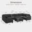 Anureet Modular U-Shaped Sectional with Storage Ottoman-622619446