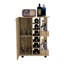 Chariot-bar roulant avec deux tablettes extérieures, une porte simple et six porte-bouteilles intégrés-1880934935-1880935010