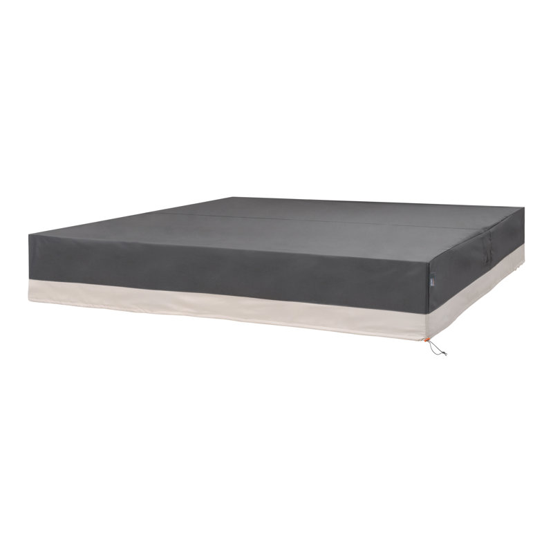 Couvercle de spa Modern Leisure Renaissance, carré 86 po x H 14 po, gris, H 14 po x l 86 po x P 86 po, Gris