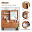 Meuble-lavabo en bois massif 26,77 po-1726986569