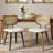 Faux Leather Upholstered Side Chair Dining Chair And Walnut Wood Finish-154983807-154983798