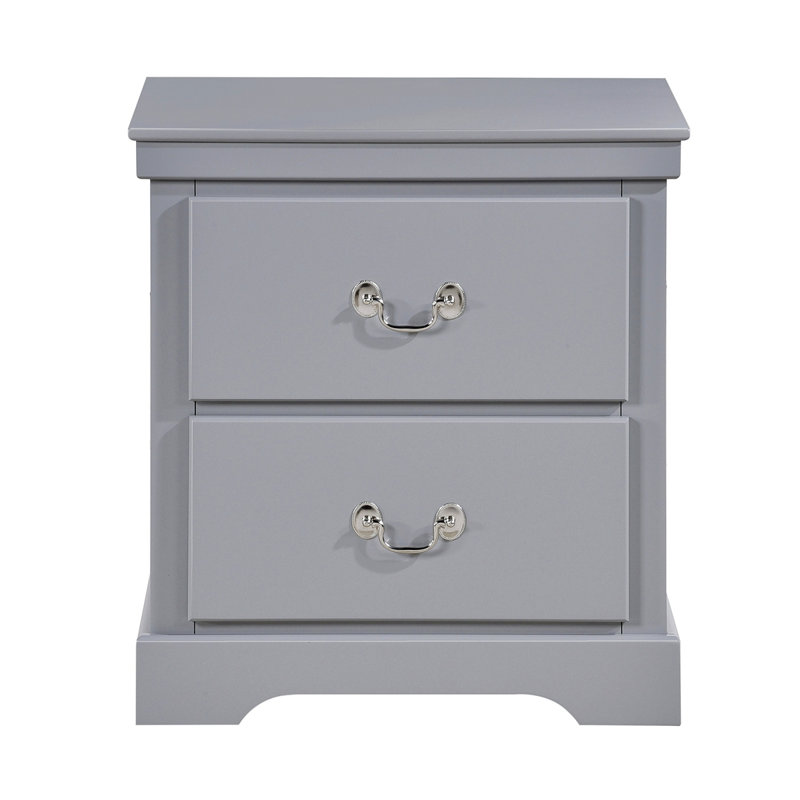 Table de chevet en bois 1Pc, Gris