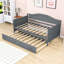 Lit de jour simple, lit de jour en bois avec couchette-636322450