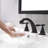 2-handle Bathroom Faucet with Drain Assembly