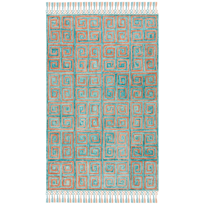 Culver Hand Tufted Performance Geometric Rug, Rectangle 5' x 8'