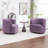 Tybias Upholstered Swivel Barrel Chair-2071017752