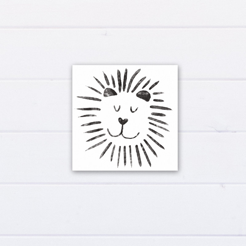 « jolie lion », art sur toile