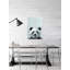 «Bonjour Panda», reproduction sur toile tendue-27175426