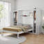 Lit escamotable avec structure en bois massif, armoire escamotable avec 2 armoires et tablettes de rangement-1447146557-1473838441