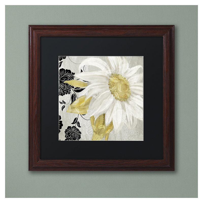 «Sunroom II» par Jadaya, impression encadrée, H 16 po x l 16 po, Noir, Toile avec cadre brun