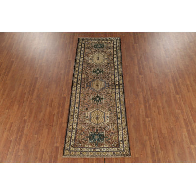 Tribal Geometric Traditional  Runner Rug 4x10