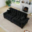 Canapé moderne plissé en chenille 3 places-1296490935
