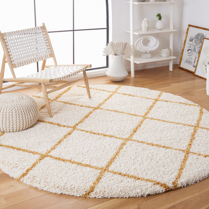 Tapis à motif géométrique Araujo-Espichan, Rond 4 pi
