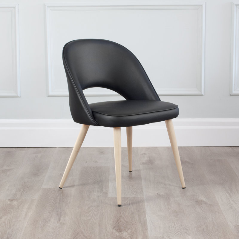 Kanthan 18'' H Velvet Upholstered Side Chair, Natural, Gray