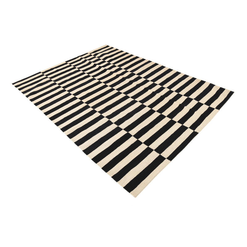 Tapis noir et blanc Jessen