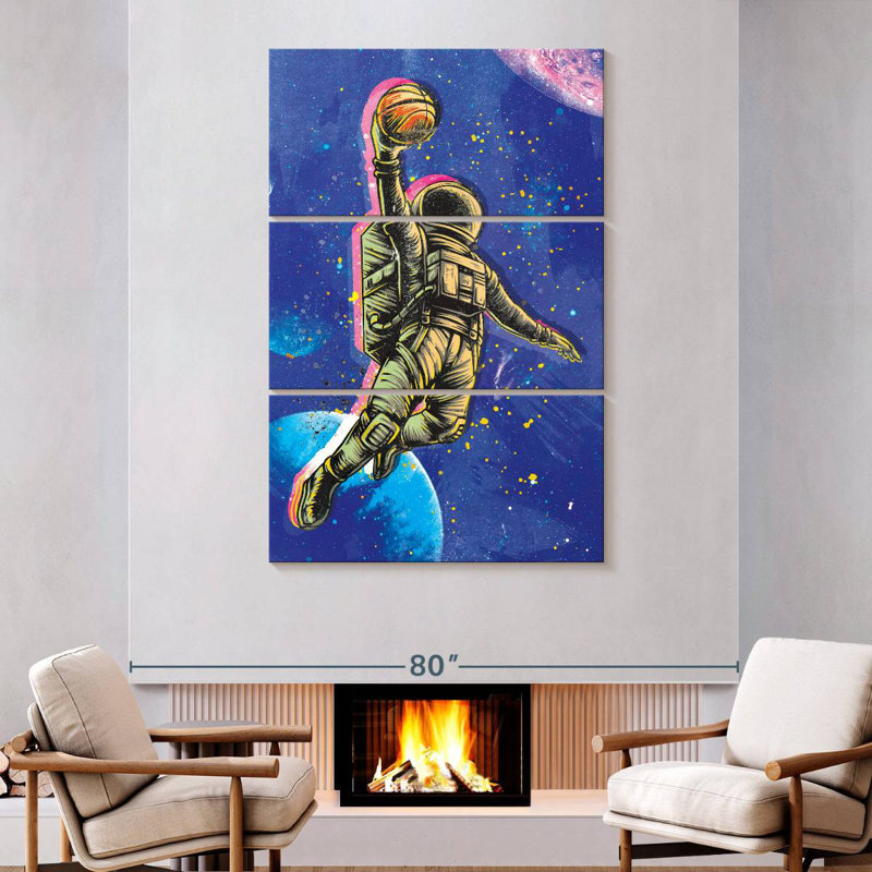 Space Dunk, 74" H x 48" W