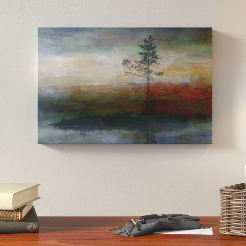 «Lone Tree» par Parvez Taj - reproduction de photo sur toile, H 40 po x l 60 po x 1,5 po
