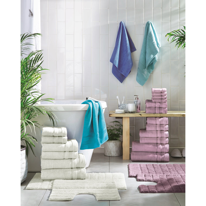 Baljiwan 10 Piece Egyptian-Quality Cotton Bath Towel Bale - Luxury Zero Twist Cotton, Multi-Size, Cream