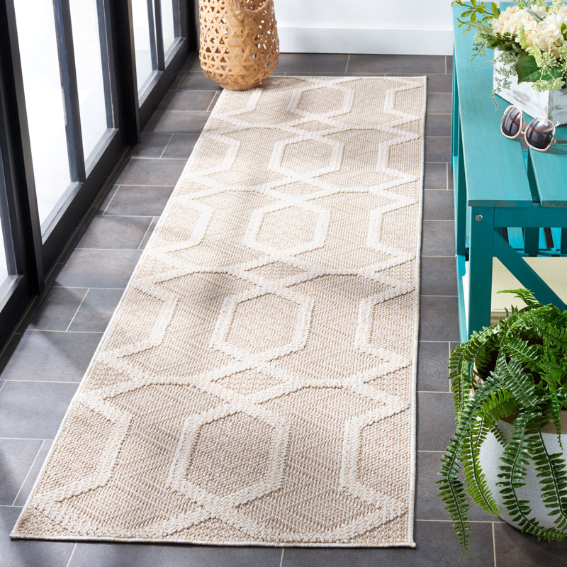 Global Performance Geometric Rug, Runner 2'2" x 8'