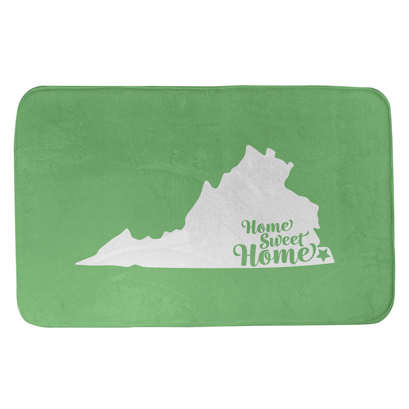 Tapis pour salle de bain allentown pennsylvanie, l 17 po x L 21 po, Rouge, Virginia Beach