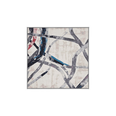 Tapis gris soyeux et moelleux