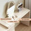 Coiffeuse avec miroir lumineux, 6 tiroirs, 1 chaise