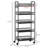 5 Tier Utility Rolling Cart(No Include Stool)