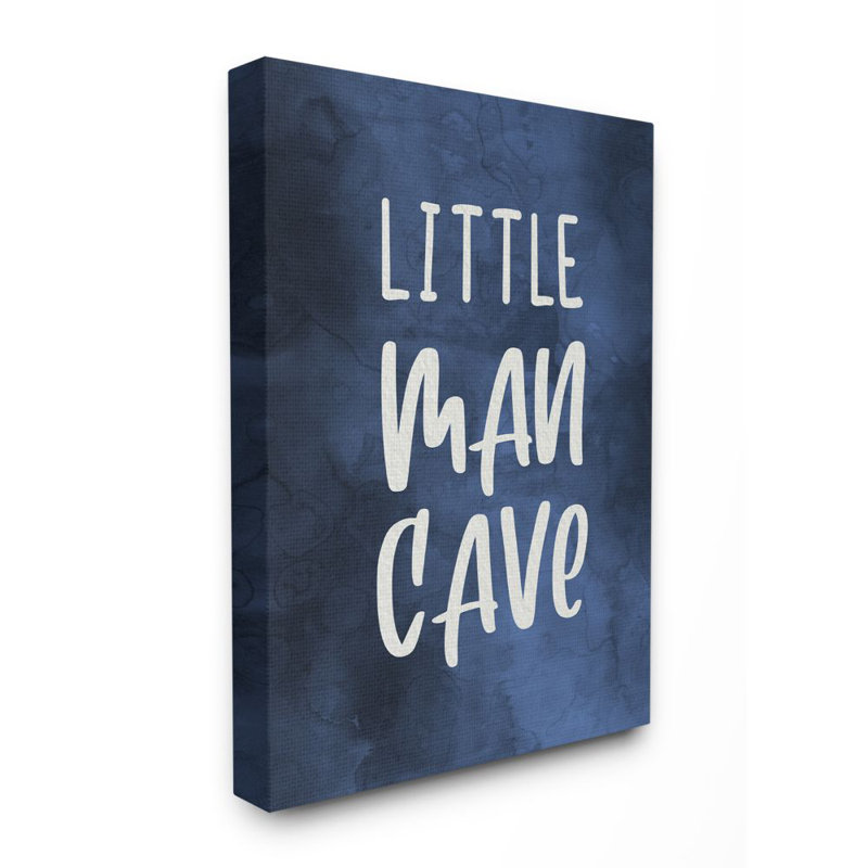 «Little Man Cave» par Daphne Polselli - impression d'art graphique, Toile tendue, H 20 po x l 16 po x 1,5 po