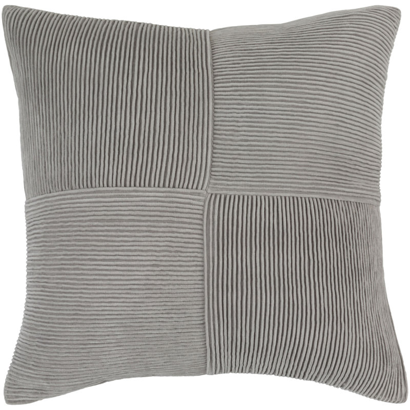 Geometric Cotton Throw Pillow, Pillow Cover Only, 18" x 18", Burnt Orange
