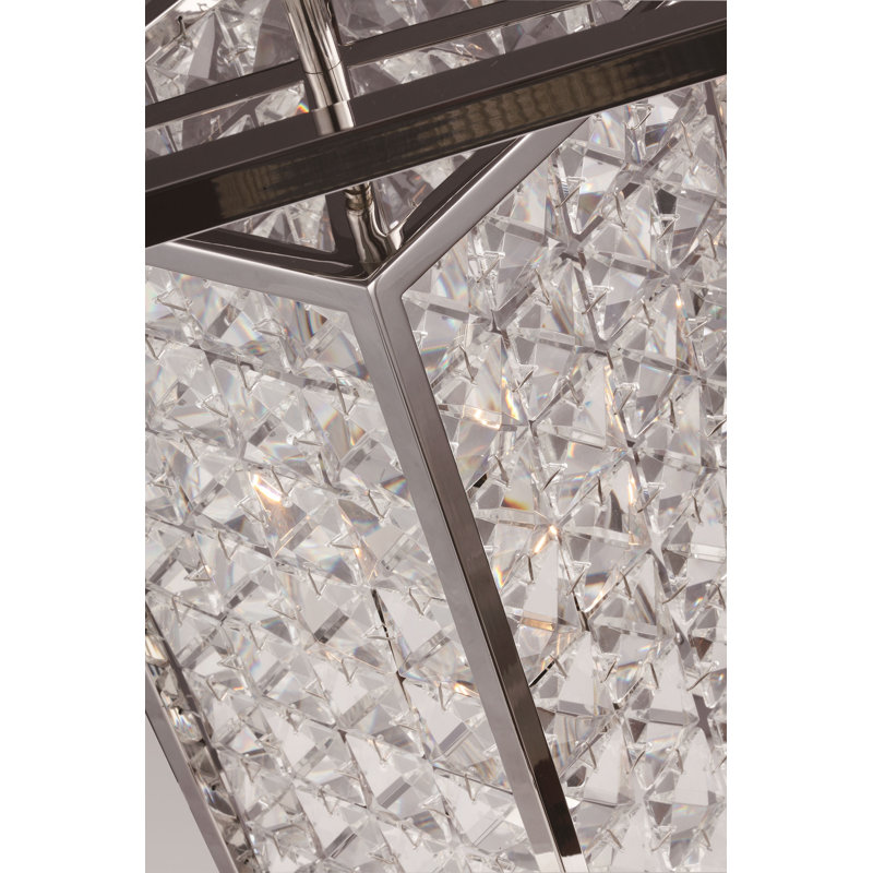 Luminaire suspendu carré 1 lumières Honora