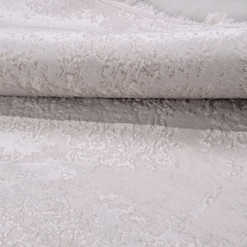 Tapis beige moderne lavable à la machine, Rectangle 2 pi 8 po x 5 pi