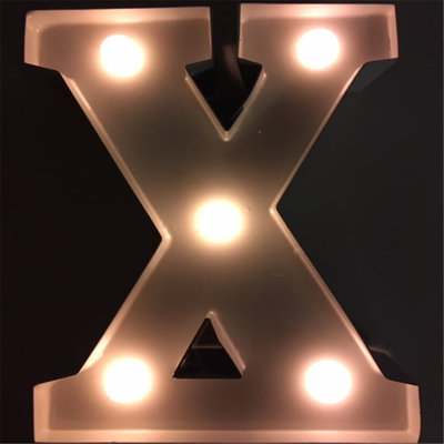 Enseigne lumineuse del x lettre