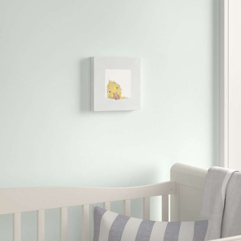 Abel Peeking Duckling Art, Toile tendue, H 12 po x L 12 po x l 1,25 po