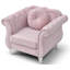 Fauteuil d'appoint chic transitionnel rose-1612921598