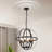 Isavela 20.47''W 6 - Light Dimmable Candle Style Globe Chandelier
