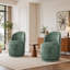 Upholstered Chenille Swivel Barrel Chair-1673900918