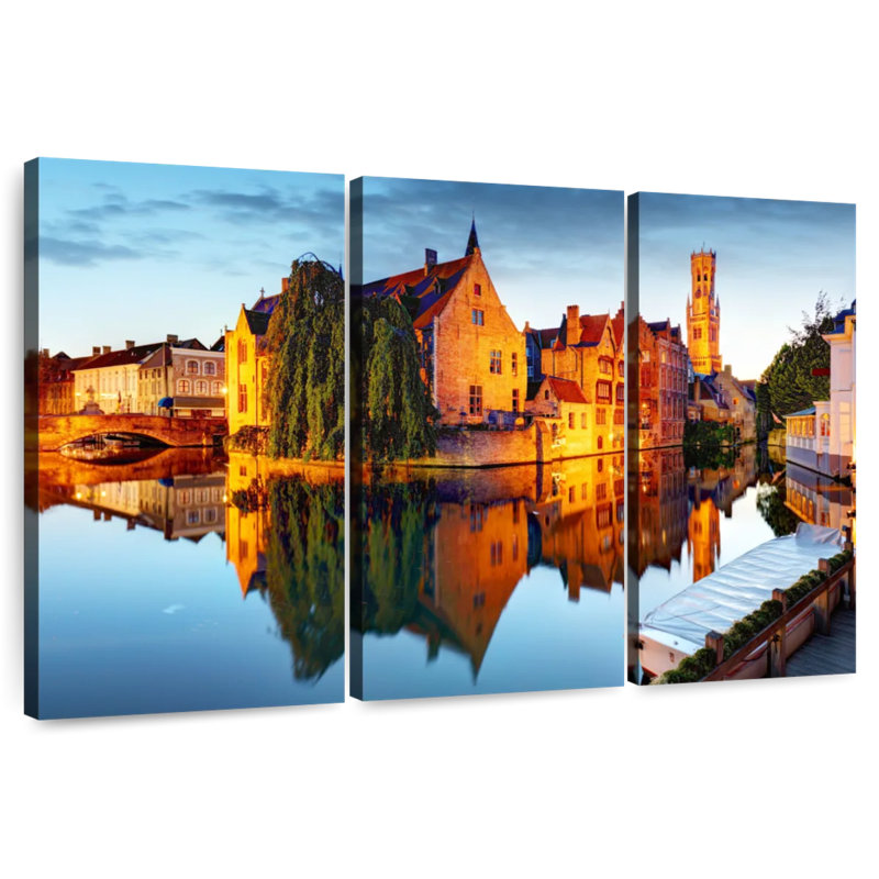 Réflexions de la rivière Bruges, H 20 po x l 33 po