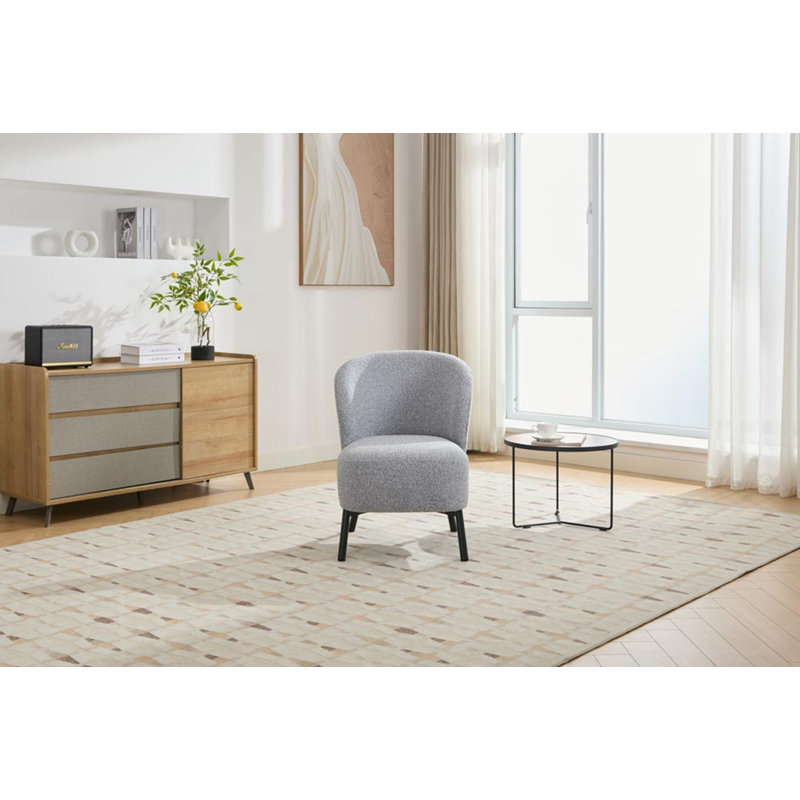 Talia Boucle Chair , Grey