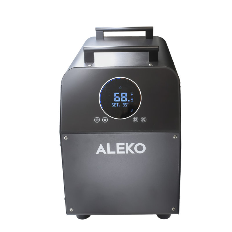 Aleko Black Electric Cold Plunge Chiller with Wi-Fi Control