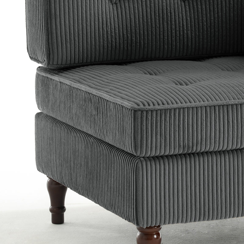 Upholstered Armchair, Grey