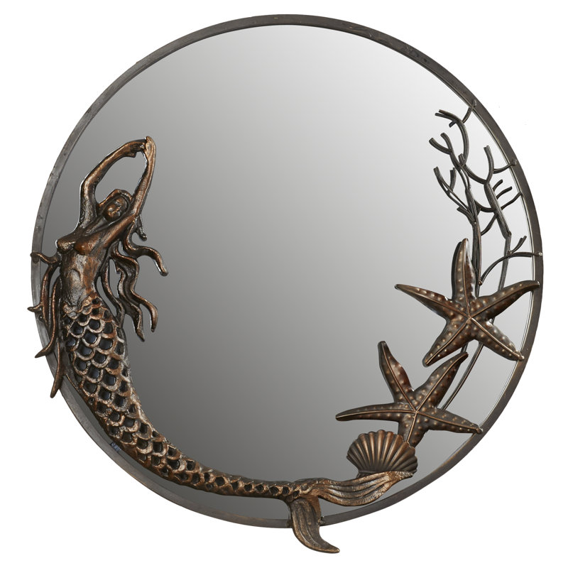 Mermaid Iron Wall Mirror