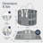 Collapsible Laundry Basket With Handles, Durable Space-Saving Storage Basket (Grey)-1840016587