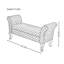 Banc bleu français rétro