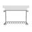 Cheviot Products Valarte 39.20'' White Fireclay & Brass Rectangular Bathroom Sink with Overflow 353-WH-1-CH-49500056