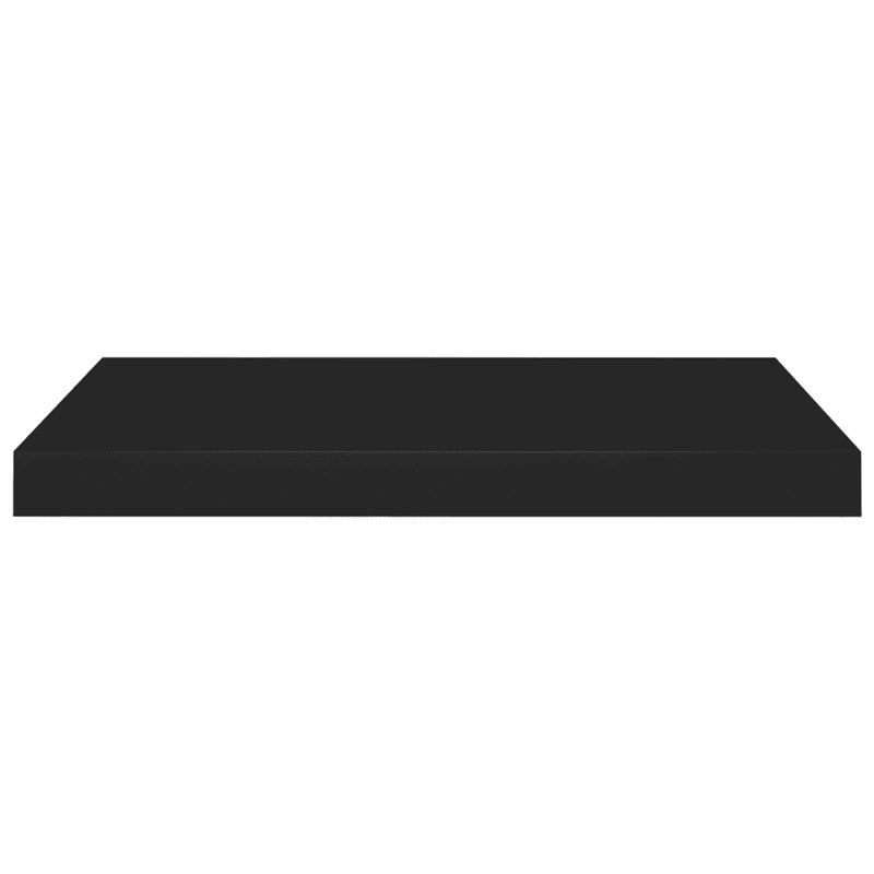 Arsis 4 Piece Metal Floating Shelf, Black, 3.8cm H x 23.5cm W x 60cm D
