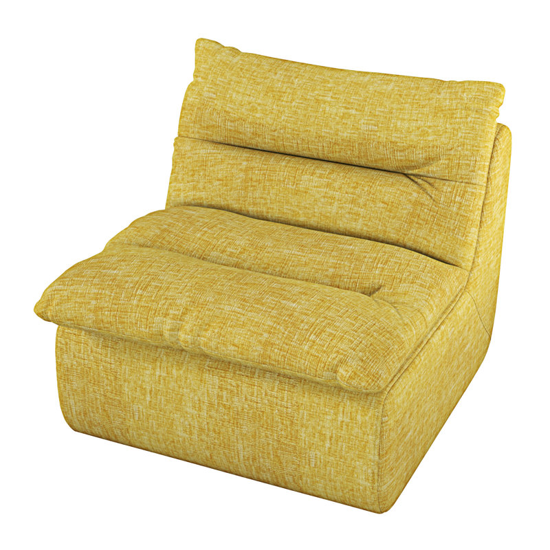 Lazy Floor Sofa, Yellow Foam