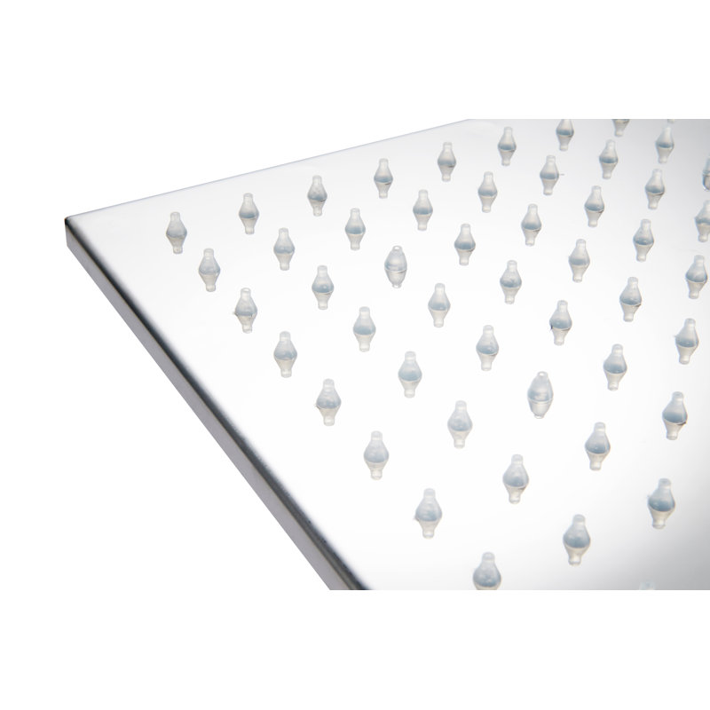Tête de douche à pluie réglable avec lumière DEL Rainfall, Chrome
