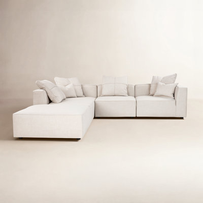 Del Modular Upholstered Reversible L-Sectional